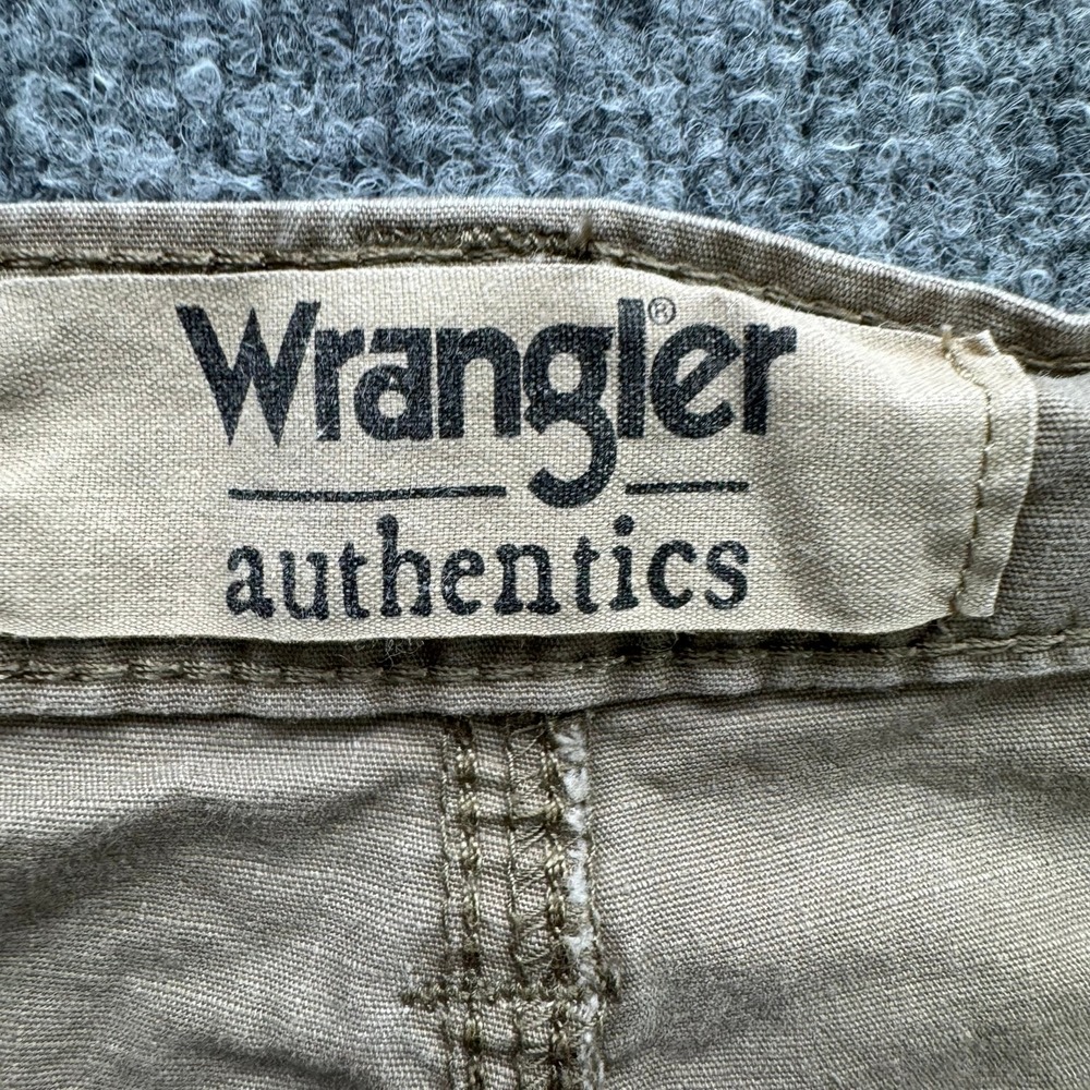 Wrangler Authentics Pants Men's Size 40x29 Khaki Cargo Work Utility Trousers - Picture 2 of 12